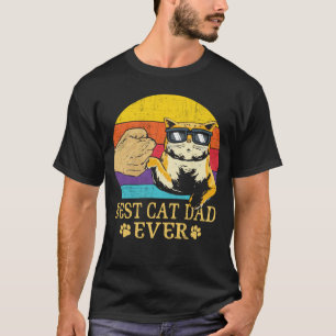 Camiseta Melhor Pai de Gato Antigo Já Existiu Pata Punho Di