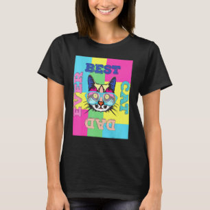 Camiseta Melhor Pai De Gato Cores Vidas Desenho De Gado