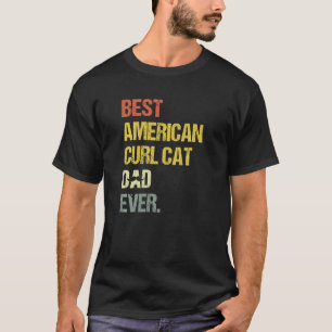 Camiseta Melhor Pai de Gato de Curta Americano