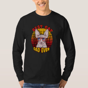 Camiseta Melhor Pai De Gato De Gato De Gato De Sphynx
