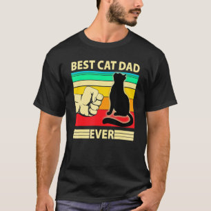 Camiseta Melhor Pai De Gato De Meninas Em Todos Os Pais De