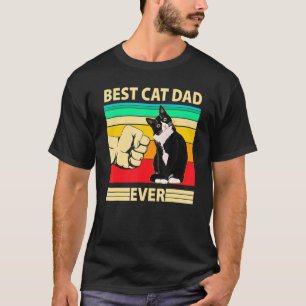 Camiseta Melhor Pai De Gato De Meninos Em Todos Os Pais De