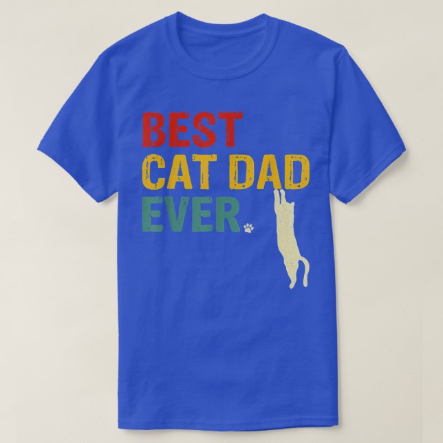 Camiseta Melhor Pai De Gato De Mens Nunca Foi Engraçado Pai (Frente do Design)