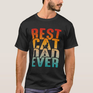 Camiseta Melhor Pai De Gato De Pai De Gato Engraçado Pai D