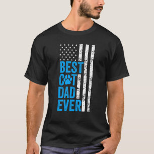 Camiseta Melhor Pai De Gato De Sempre Pais De Bandeiras Ame