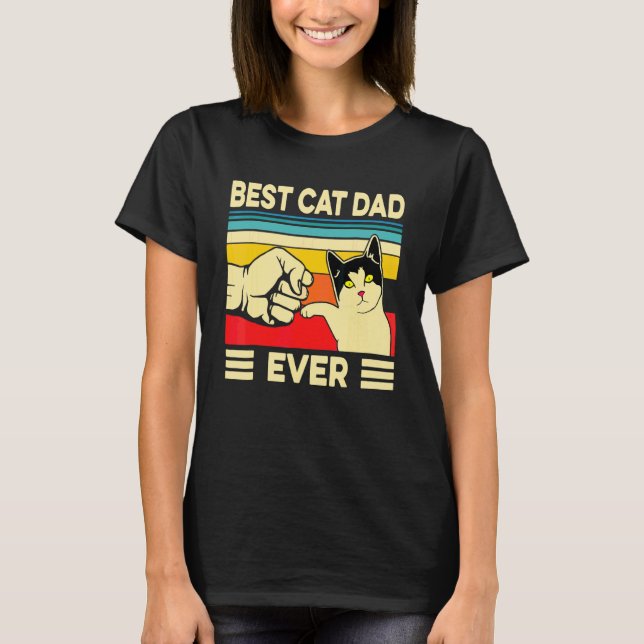 Camiseta Melhor Pai De Gato De Todos Os Pais De Gato (Frente)