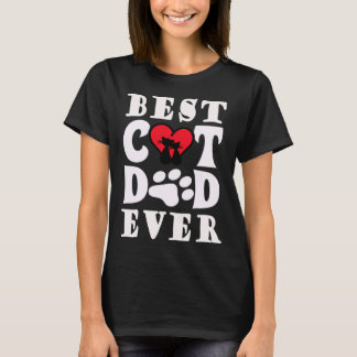 Camiseta Melhor Pai De Gato De Todos Os Pais De Gato Do Dia
