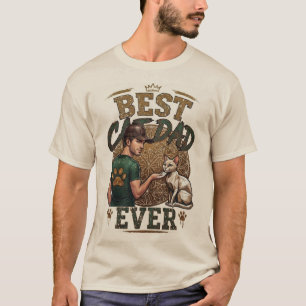 Camiseta Melhor Pai de Gato de Todos os Tempos
