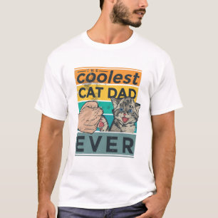 Camiseta Melhor pai de gato de todos os tempos design legal