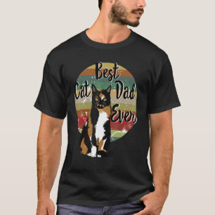 Camiseta Melhor Pai de Gato de Todos os Tempos Presente do