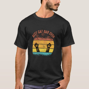 Camiseta Melhor Pai de Gato de Todos os Tempos Roupa Divert