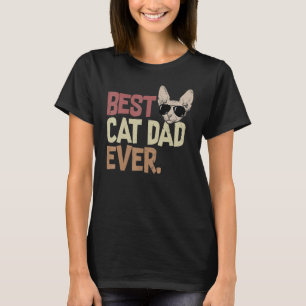 Camiseta Melhor Pai de Gato de Todos os Tempos Sphynx Gato