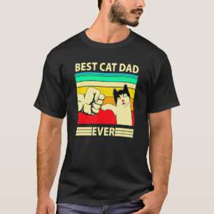 Camiseta Melhor Pai de Gato de Todos os Tempos T- Dia do Pa