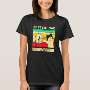 Camiseta Melhor Pai de Gato de Todos os Tempos T- Dia do Pa