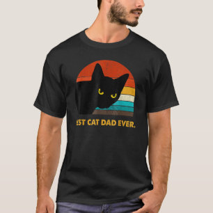 Camiseta Melhor Pai de Gato de Todos os Tempos Vintage Masc