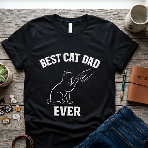 Camiseta Melhor Pai de Gato de Todos Presente Único para Am