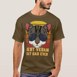 Camiseta Melhor Pai De Gato De Vegan Nunca