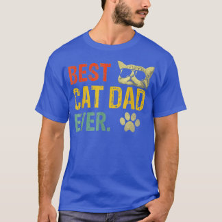 Camiseta Melhor Pai De Gato De Vintage Para O Pai De Gato D