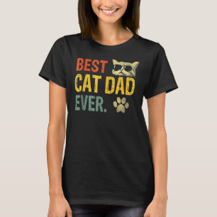 Camiseta Melhor Pai De Gato De Vintagem Nunca - Pai De Gato