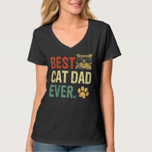 Camiseta Melhor Pai De Gato Do Mens, Dia de os pais De Pai