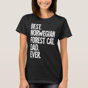 Camiseta Melhor Pai de Gato Florestal Norueguês de Todos os