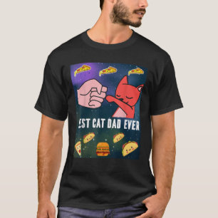Camiseta Melhor Pai De Gato Já No Espaço Do Astronauta Taco