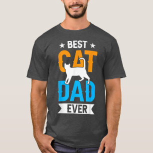 Camiseta Melhor Pai de Gato Já Pai Padre Sayings Da Pai