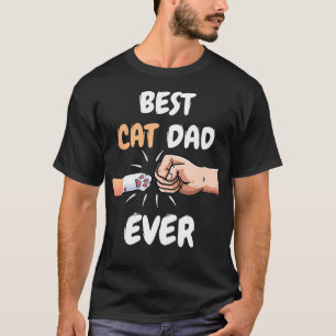 Camiseta Melhor Pai De Gato Nunca Homens Pintam Pata Pata P