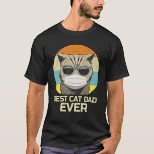 Camiseta Melhor Pai De Gato Nunca Óculos De Sol Enfrentando