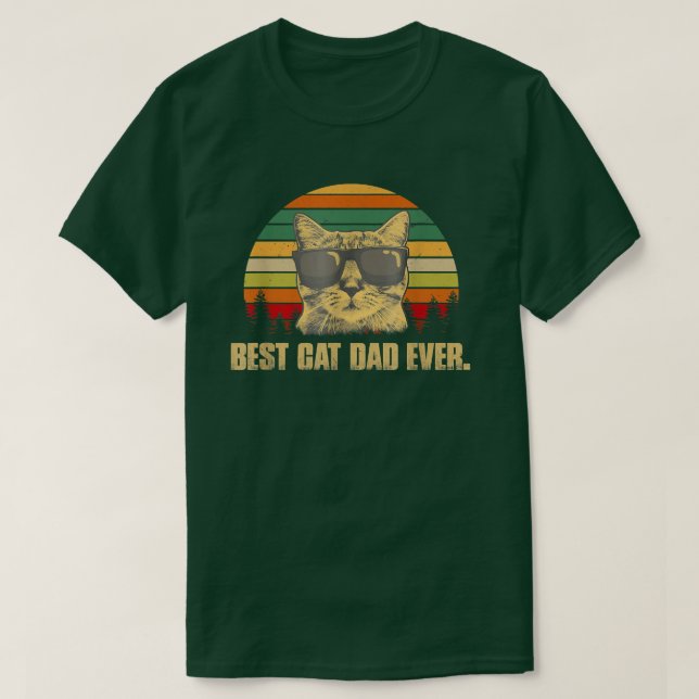 Camiseta Melhor Pai de Gato Nunca Teve Pai Engraçado de Gat (Frente do Design)