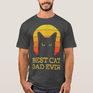 Camiseta Melhor Pai De Gato Nunca Vintage Pai De Gato Engra