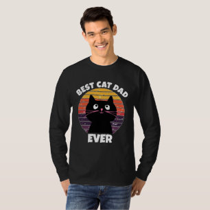 Camiseta MELHOR PAI DE GATO NUNCA VINTAGEM T-Shirts DO CÍRC