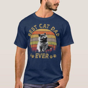Camiseta Melhor Pai De Gato NuncaPai De Gato Engraçado Dia