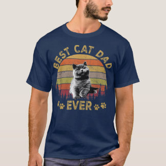 Camiseta Melhor Pai De Gato NuncaPai De Gato Engraçado Dia 