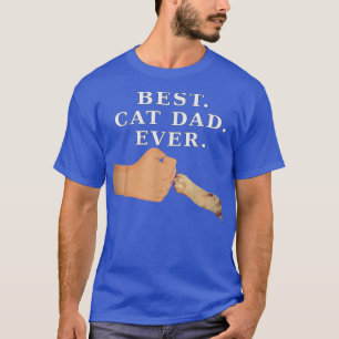 Camiseta Melhor Pai de Gato Padre e Gatinho Pata-Pata