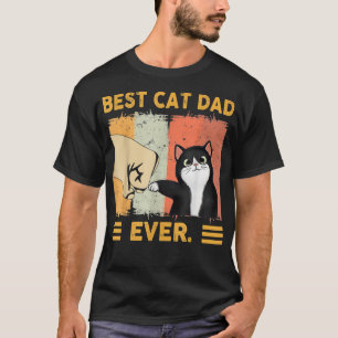 Camiseta Melhor Pai De Gato, Pai De Gato Retroativo Vintage