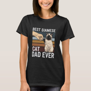 Camiseta Melhor Pai de Gato Siames Ever