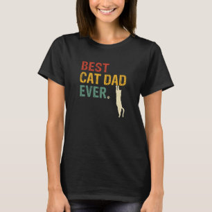 Camiseta Melhor Pai De Gato Única De Gama Alguma Vez, Retro