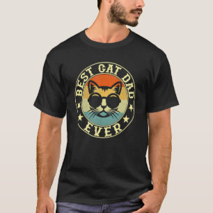 Camiseta Melhor Pai de Gato Vintage de Sempre Bump Fit 2