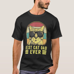 Camiseta Melhor Pai de Gato Vintage de Todos os Tempos Pap