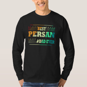 Camiseta Melhor pai de Gatos Persan para Man dá aniversário