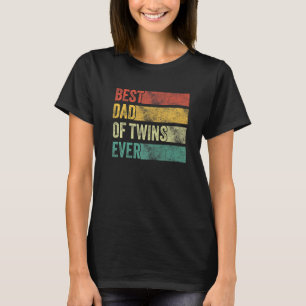Camiseta Melhor Pai de gêmeos no lançamento da gravidez Fun