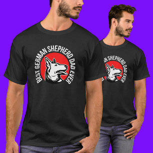 Camiseta Melhor Pai de German shepherd