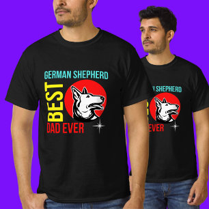 Camiseta Melhor Pai De German shepherd Nunca