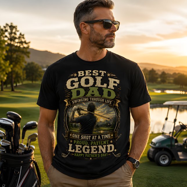 Camiseta Melhor Pai de Golfe  (Best gold dad t-shirt)