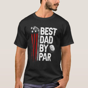Camiseta Melhor Pai De Golfe Do Par Pai Golfer American Fl