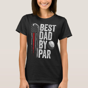 Camiseta Melhor Pai De Golfe Do Par Pai Golfer American Fl