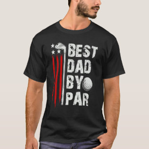 Camiseta Melhor Pai De Golfe Do Par Pai Golfer American Fl