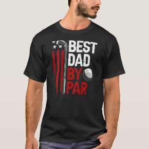 Camiseta Melhor Pai De Golfe Do Par Pai Golfer American Fl