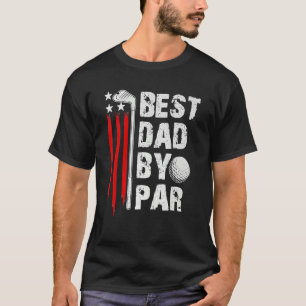 Camiseta Melhor Pai De Golfe Do Par Pai Golfer American Fl